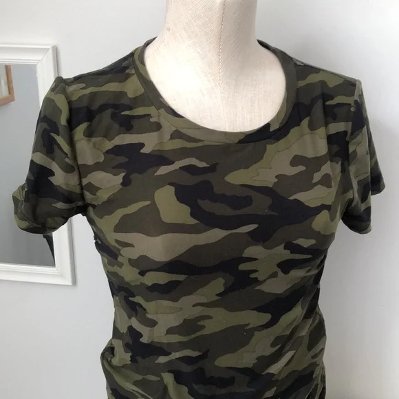 Soft Casual Camo Spandex Dress - Picture 2 of 4